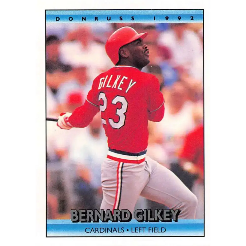1992 Donruss #376 Bernard Gilkey NM-MT St. Louis Cardinals Baseball Card - Baseball Card Single