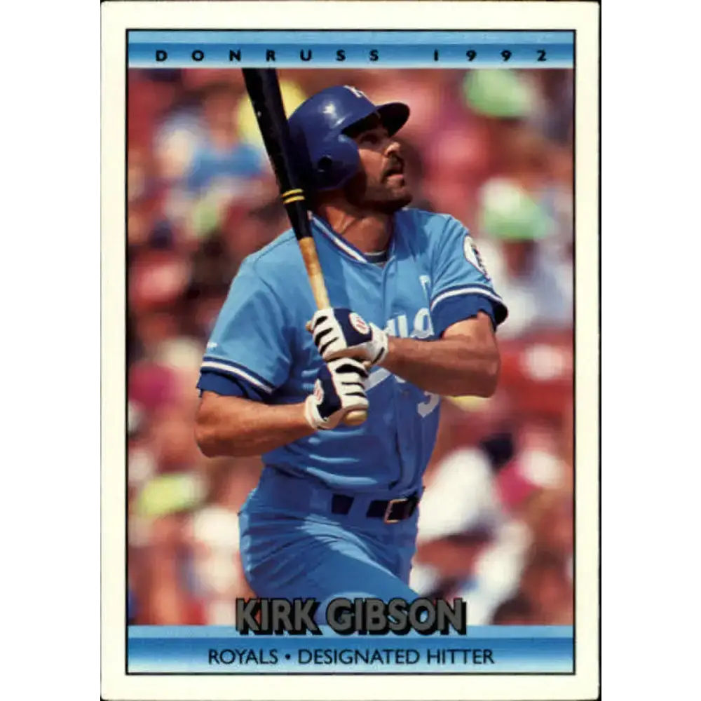 1992 Donruss #39 Kirk Gibson NM-MT Kansas City Royals Baseball Card - Baseball Card Single