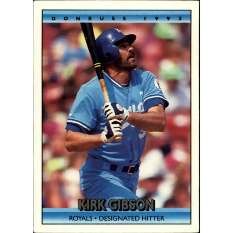 1992 Donruss #39 Kirk Gibson NM-MT Kansas City Royals Baseball Card - Baseball Card Single