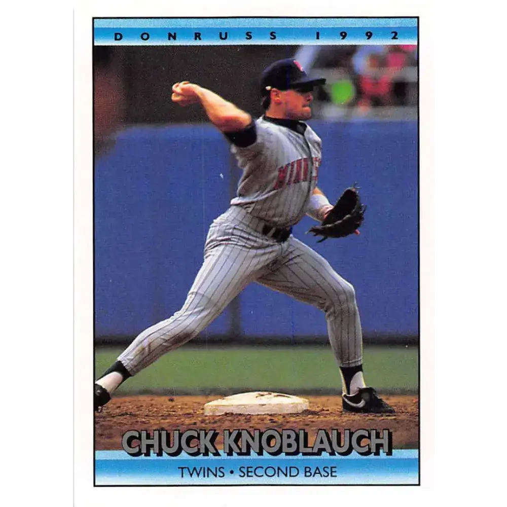 1992 Donruss #390 Chuck Knoblauch NM-MT Minnesota Twins Baseball Card - Baseball Card Single