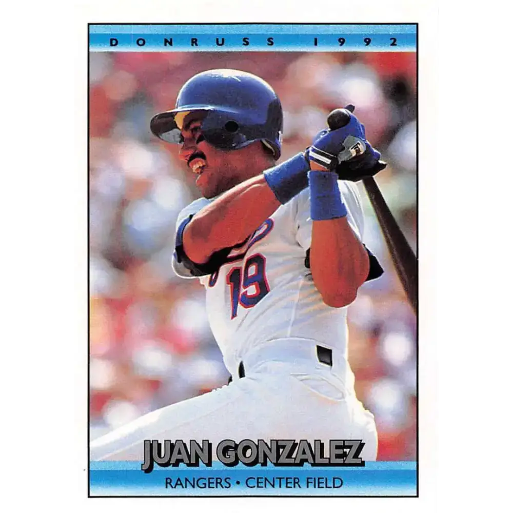 1992 Donruss #393 Juan Gonzalez NM-MT Texas Rangers Baseball Card - Baseball Card Single