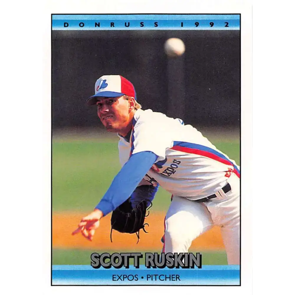 1992 Donruss #394 Scott Ruskin NM-MT Montreal Expos Baseball Card - Baseball Card Single