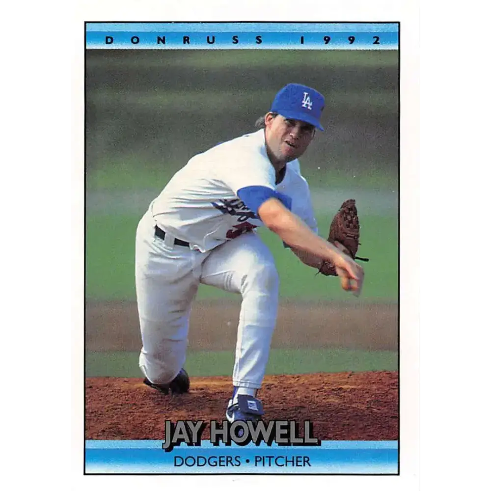 1992 Donruss #395 Jay Howell NM-MT Los Angeles Dodgers Baseball Card - Baseball Card Single