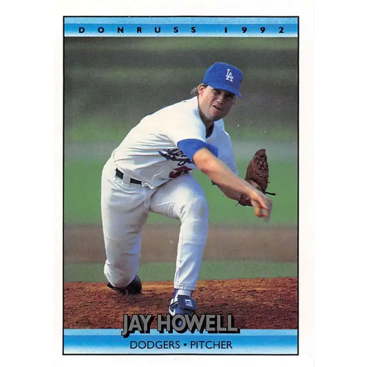1992 Donruss #395 Jay Howell NM-MT Los Angeles Dodgers Baseball Card - Baseball Card Single