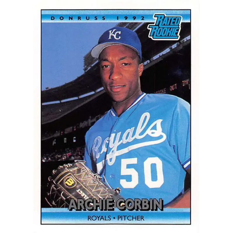 1992 Donruss #400 Archie Corbin RR NM-MT RC Rookie Kansas City Royals Baseball Card - Baseball Card Single