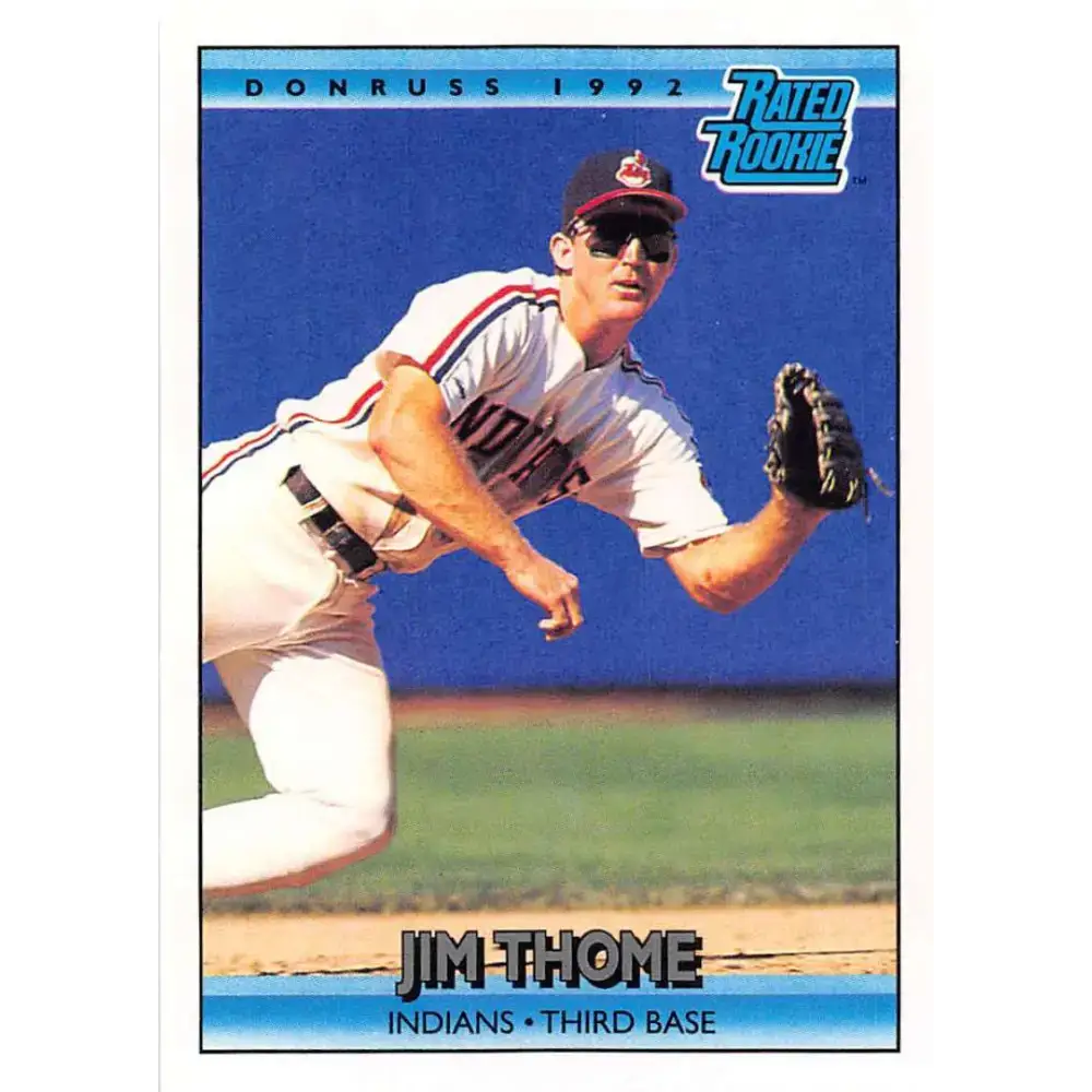 1992 Donruss #406 Jim Thome RR NM-MT Cleveland Indians Baseball Card - Baseball Card Single