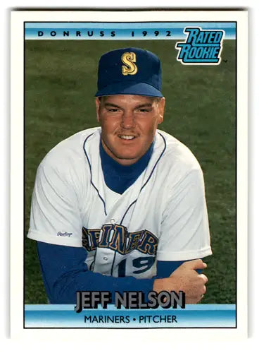1992 Donruss #408 Jeff Nelson NM Near Mint RC Rookie Mariners RR ID:67142 - Baseball Card Single