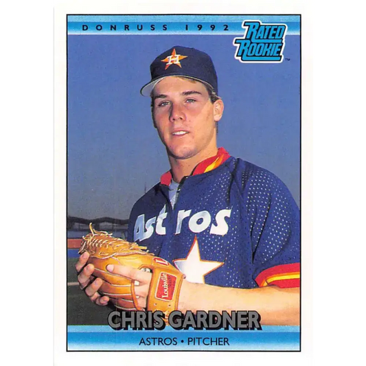 1992 Donruss #413 Chris Gardner RR NM-MT RC Rookie Houston Astros Baseball Card - Baseball Card Single
