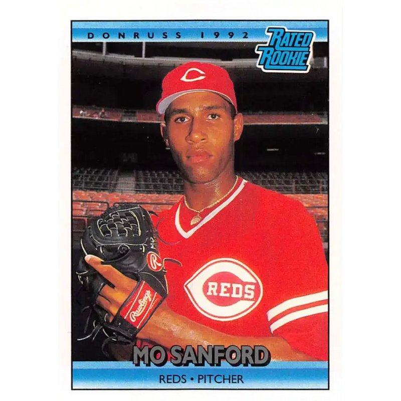 1992 Donruss #417 Mo Sanford RR NM-MT Cincinnati Reds Baseball Card - Baseball Card Single