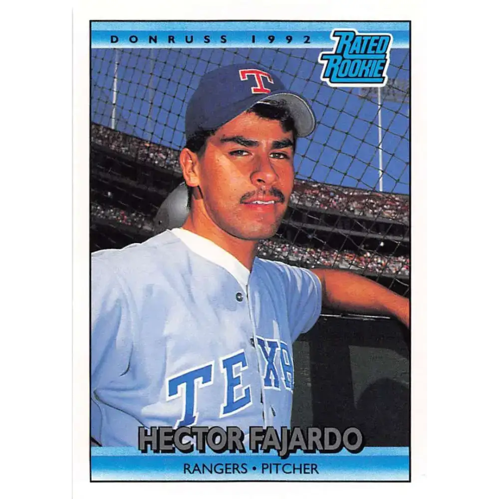 1992 Donruss #419 Hector Fajardo RR NM-MT RC Rookie Texas Rangers Baseball Card - Baseball Card Single
