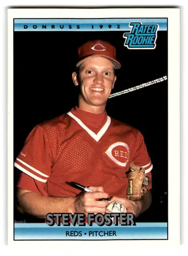 1992 Donruss #420 Steve Foster NM Near Mint RC Rookie Reds RR ID:67148 - Baseball Card Single