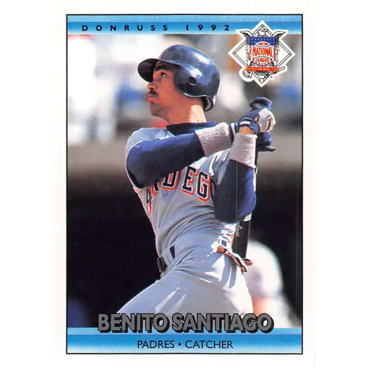 1992 Donruss #430 Benito Santiago AS NM-MT San Diego Padres Baseball Card - Baseball Card Single