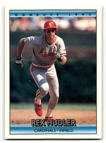 1992 Donruss #438 Rex Hudler St. Louis Cardinals Baseball Cards EX/N ID:54842 - Baseball Card Single