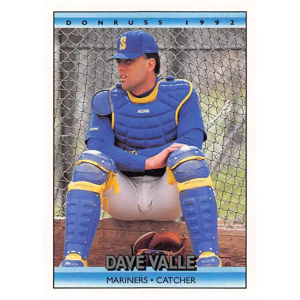 1992 Donruss #462 Dave Valle NM-MT Seattle Mariners Baseball Card - Baseball Card Single