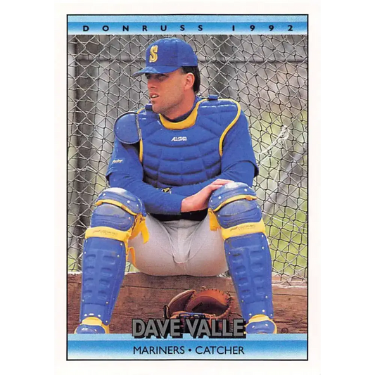 1992 Donruss #462 Dave Valle NM-MT Seattle Mariners Baseball Card - Baseball Card Single