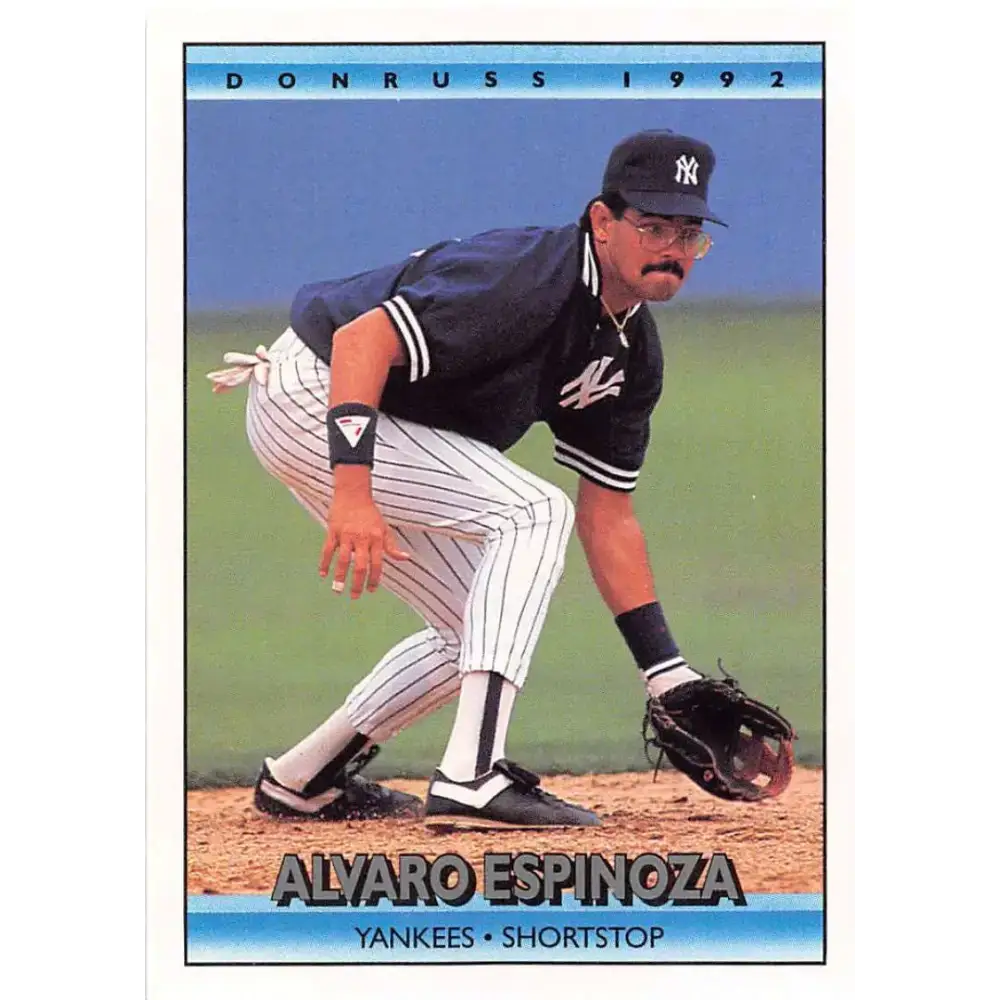 1992 Donruss #474 Alvaro Espinoza NM-MT New York Yankees Baseball Card - Baseball Card Single
