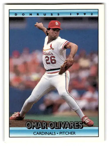 1992 Donruss #481 Omar Olivares NM Near Mint Cardinals ID:67154 - Baseball Card Single