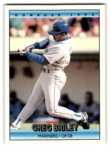 1992 Donruss #487 Greg Briley NM Near Mint Mariners ID:67155 - Baseball Card Single