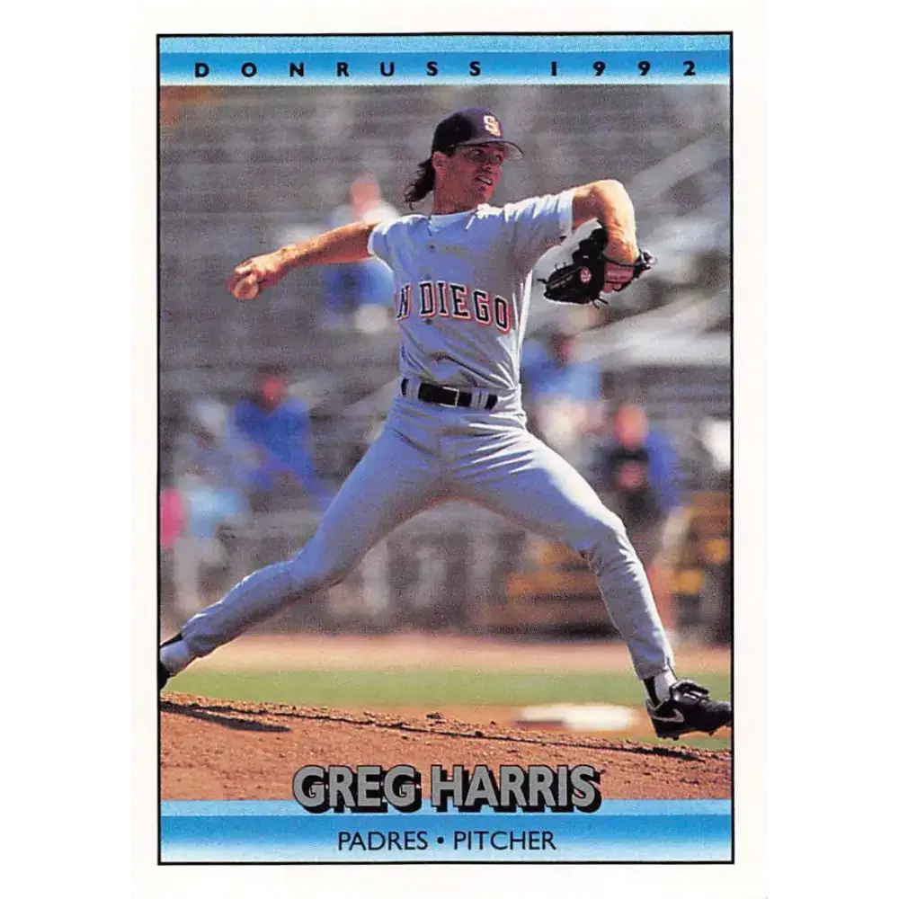 1992 Donruss #49 Greg Harris NM-MT San Diego Padres Baseball Card - Baseball Card Single