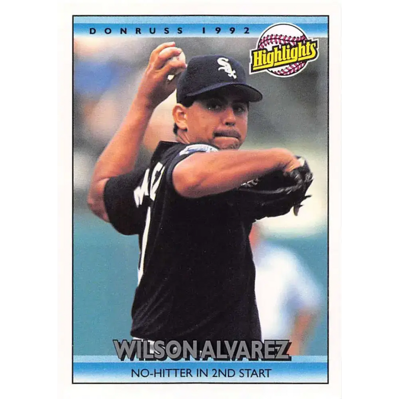 1992 Donruss #495 Wilson Alvarez HL NM-MT Chicago White Sox Baseball Card - Baseball Card Single