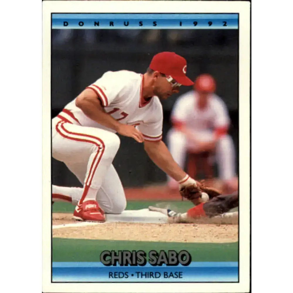 1992 Donruss #50 Chris Sabo NM-MT Cincinnati Reds Baseball Card - Baseball Card Single