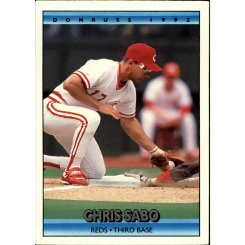 1992 Donruss #50 Chris Sabo NM-MT Cincinnati Reds Baseball Card - Baseball Card Single