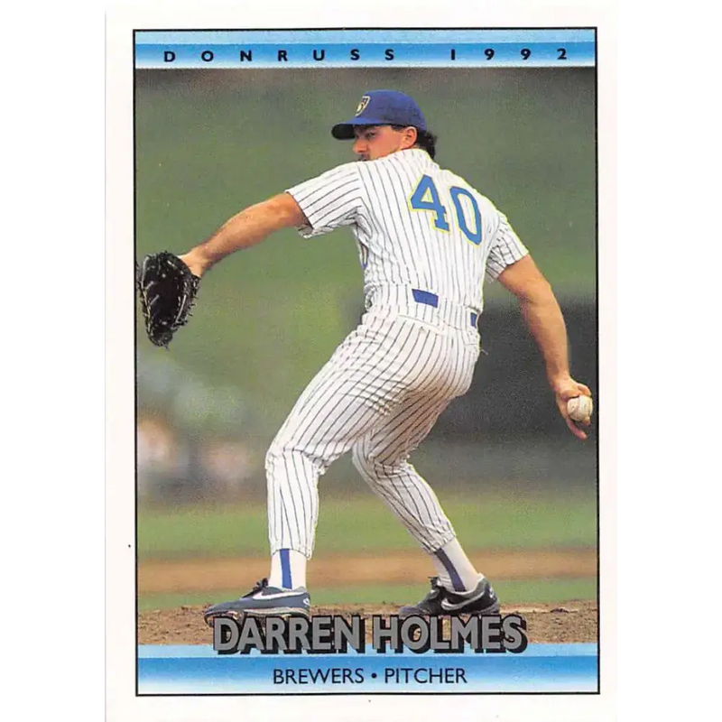 1992 Donruss #504 Darren Holmes NM-MT Milwaukee Brewers Baseball Card - Baseball Card Single