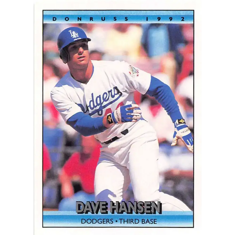 1992 Donruss #506 Dave Hansen NM-MT Los Angeles Dodgers Baseball Card - Baseball Card Single