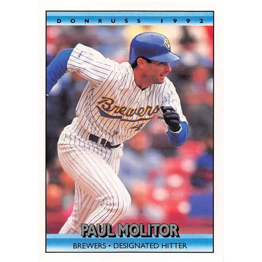 1992 Donruss #51 Paul Molitor NM-MT Milwaukee Brewers Baseball Card - Baseball Card Single