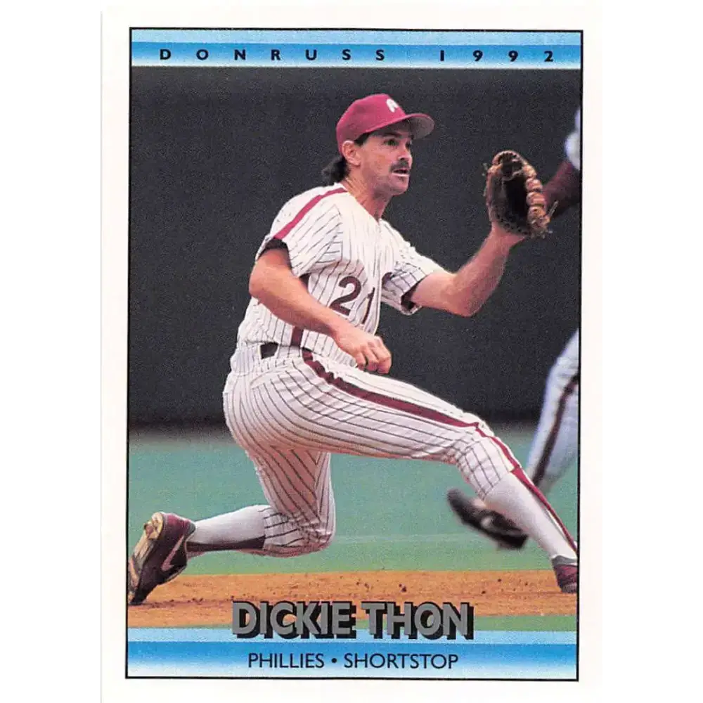 1992 Donruss #510 Dickie Thon NM-MT Philadelphia Phillies Baseball Card - Baseball Card Single