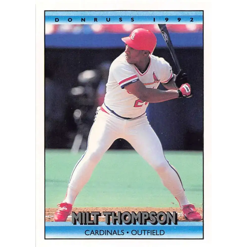 1992 Donruss #513 Milt Thompson NM-MT St. Louis Cardinals Baseball Card - Baseball Card Single