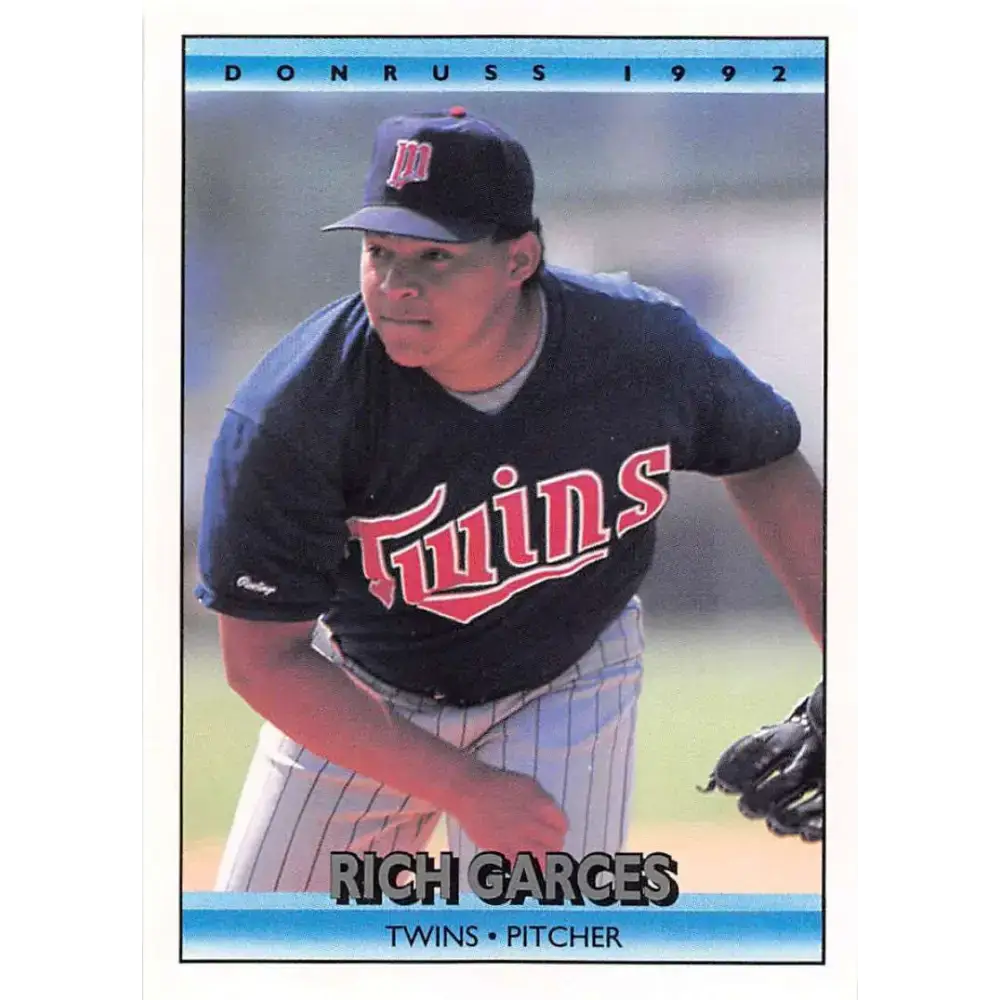 1992 Donruss #516 Rich Garces NM-MT Minnesota Twins Baseball Card - Baseball Card Single