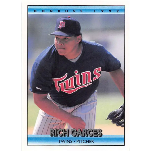 1992 Donruss #516 Rich Garces NM-MT Minnesota Twins Baseball Card - Baseball Card Single