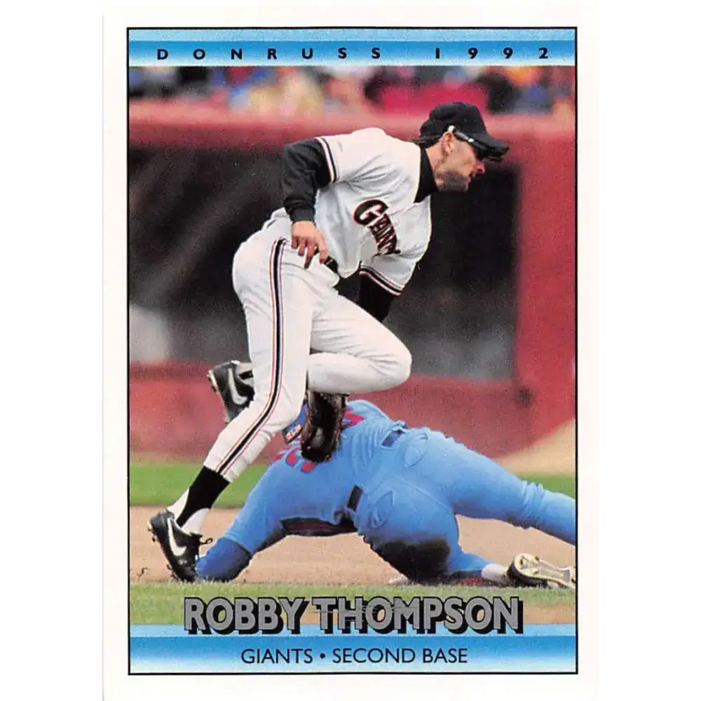 1992 Donruss #52 Robby Thompson NM-MT San Francisco Giants Baseball Card - Baseball Card Single