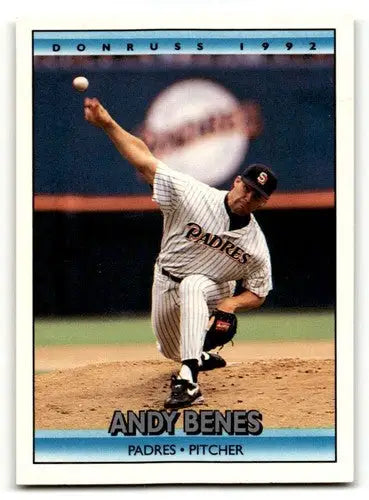 Original gloss 1992 Donruss Andy Benes San Diego Padres baseball card image