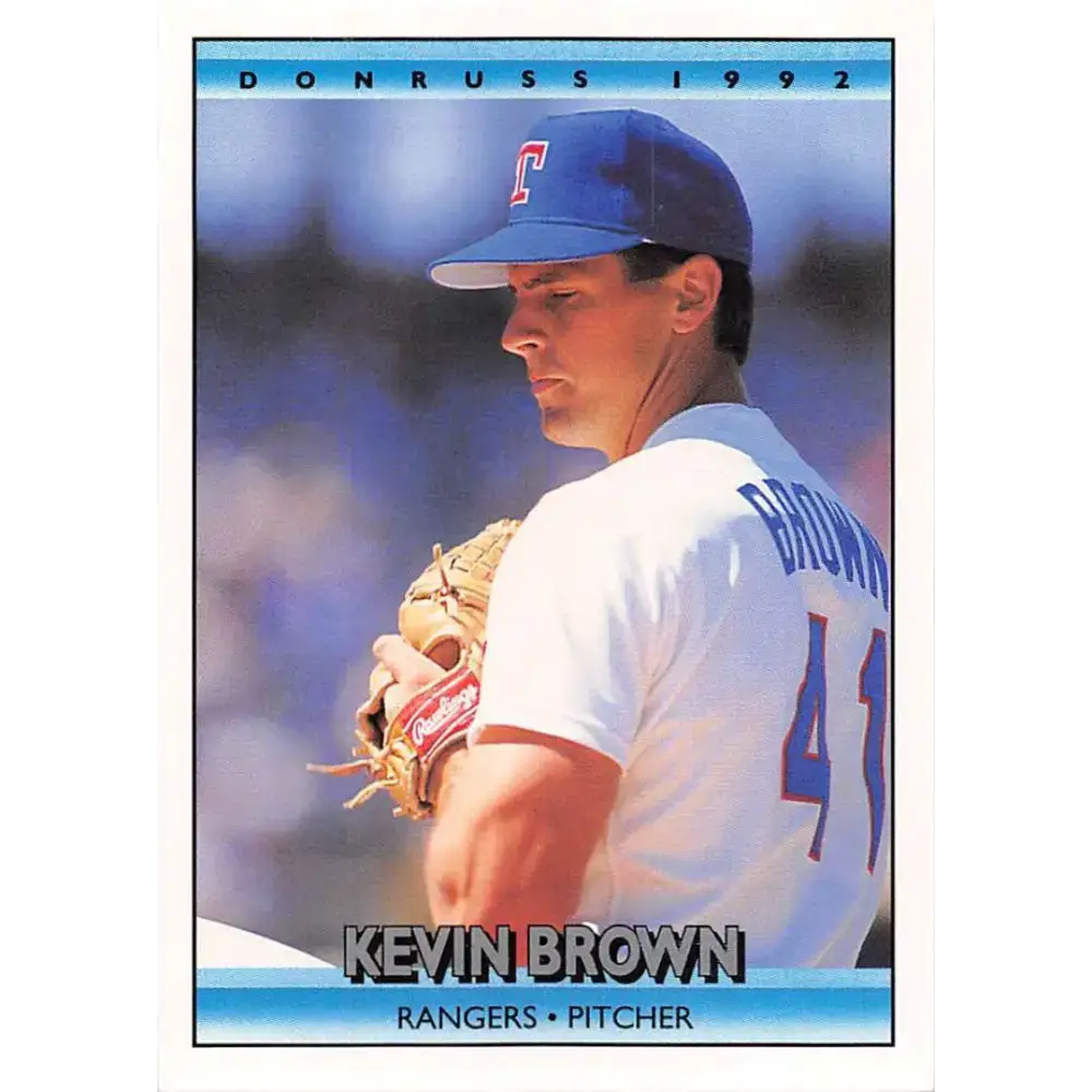 1992 Donruss #55 Kevin Brown NM-MT Texas Rangers Baseball Card - Baseball Card Single