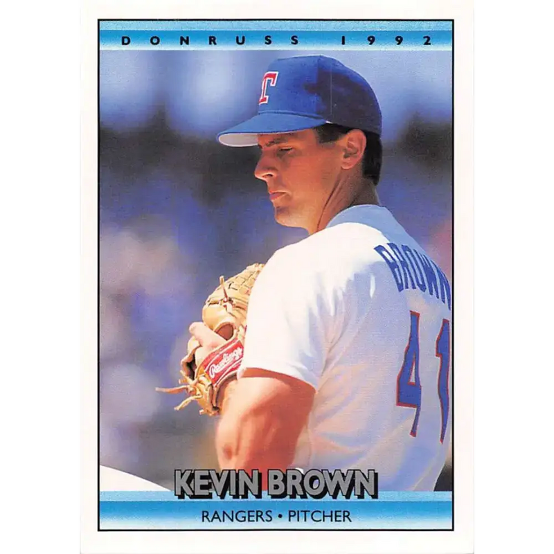 1992 Donruss #55 Kevin Brown NM-MT Texas Rangers Baseball Card - Baseball Card Single