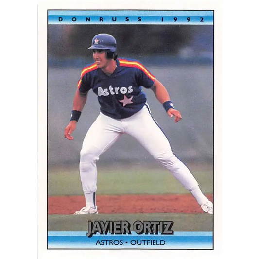 1992 Donruss #551 Javier Ortiz NM-MT Houston Astros Baseball Card - Baseball Card Single