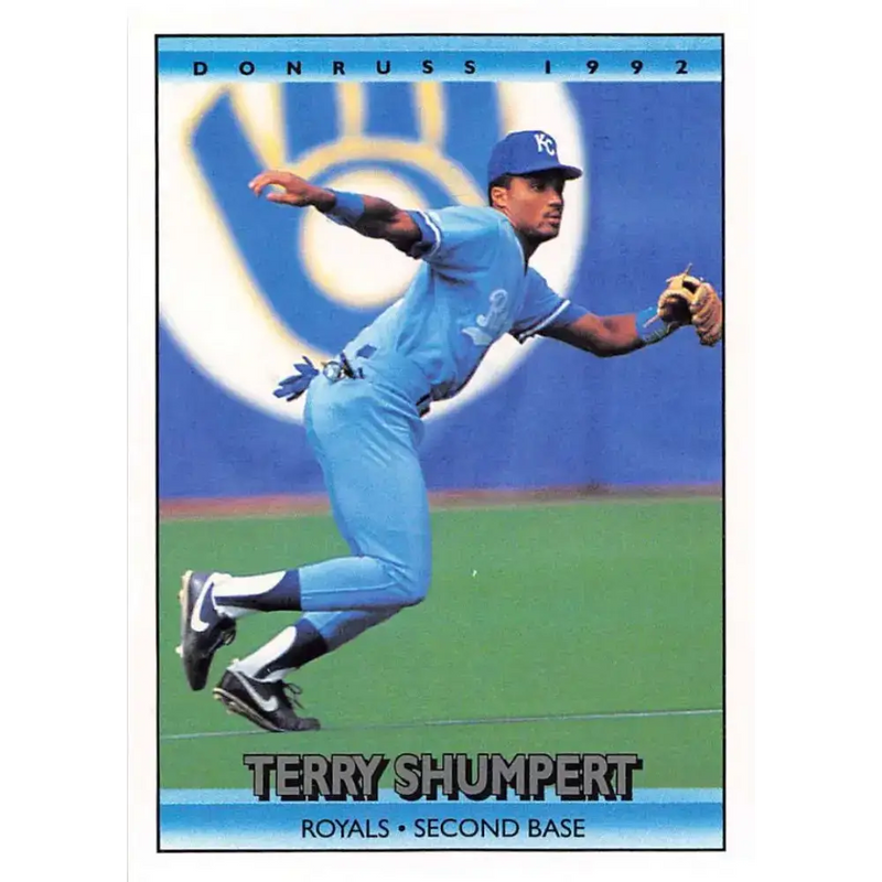 1992 Donruss #562 Terry Shumpert NM-MT Kansas City Royals Baseball Card - Baseball Card Single