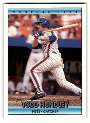 1992 Donruss #568 Todd Hundley NM Near Mint Mets ID:67167 - Baseball Card Single