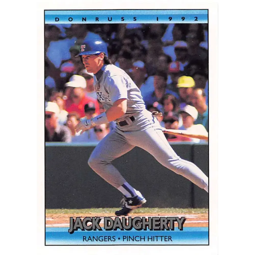 1992 Donruss #569 Jack Daugherty NM-MT Texas Rangers Baseball Card - Baseball Card Single