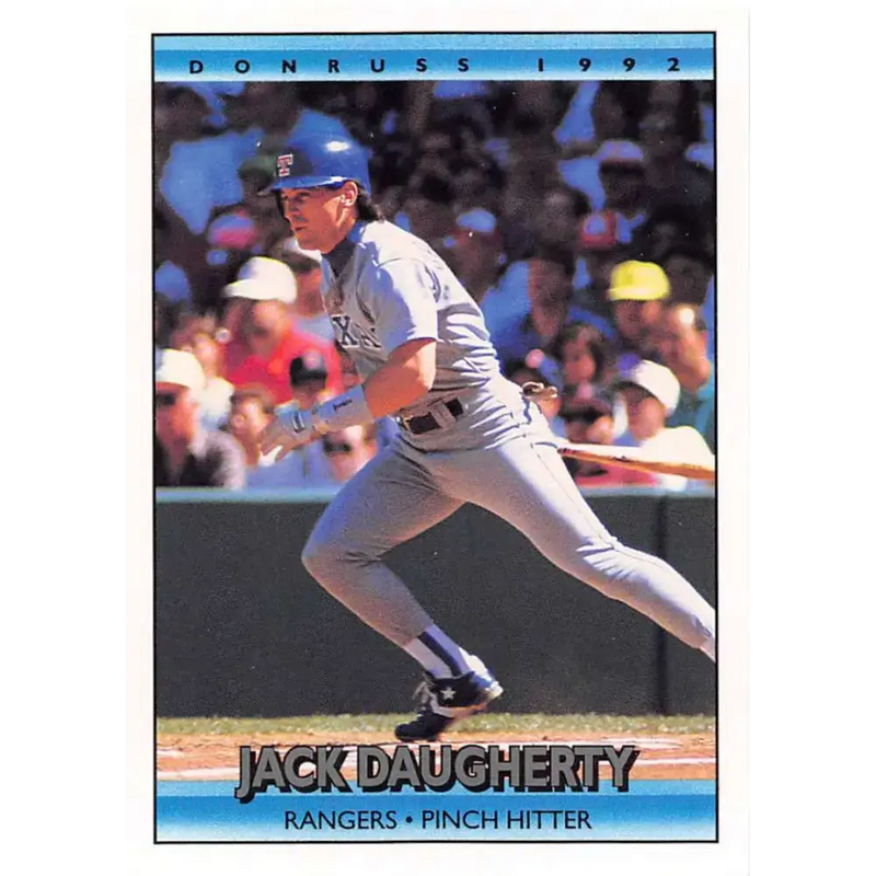 1992 Donruss #569 Jack Daugherty NM-MT Texas Rangers Baseball Card - Baseball Card Single