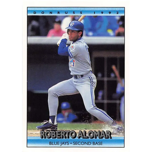 1992 Donruss #58 Roberto Alomar NM-MT Toronto Blue Jays Baseball Card - Baseball Card Single
