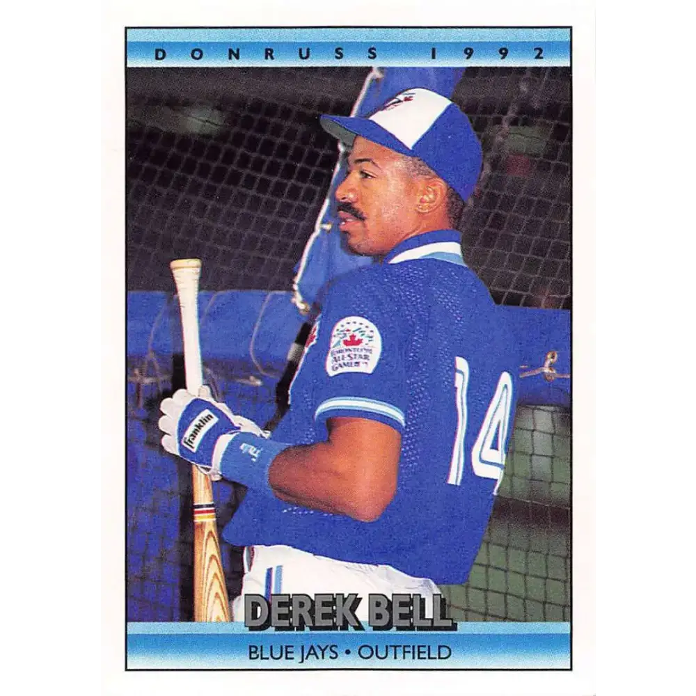 1992 Donruss #581 Derek Bell NM-MT Toronto Blue Jays Baseball Card - Baseball Card Single