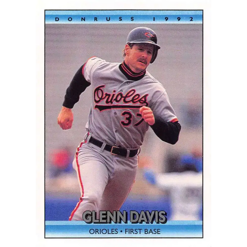1992 Donruss #597 Glenn Davis NM-MT Baltimore Orioles Baseball Card - Baseball Card Single