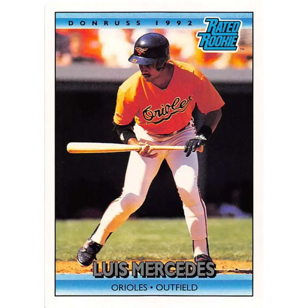 1992 Donruss #6 Luis Mercedes RR NM-MT Baltimore Orioles Baseball Card - Baseball Card Single