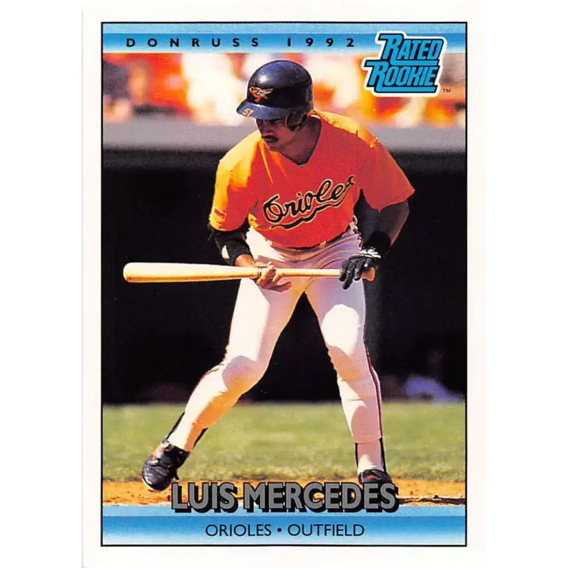 1992 Donruss #6 Luis Mercedes RR NM-MT Baltimore Orioles Baseball Card - Baseball Card Single
