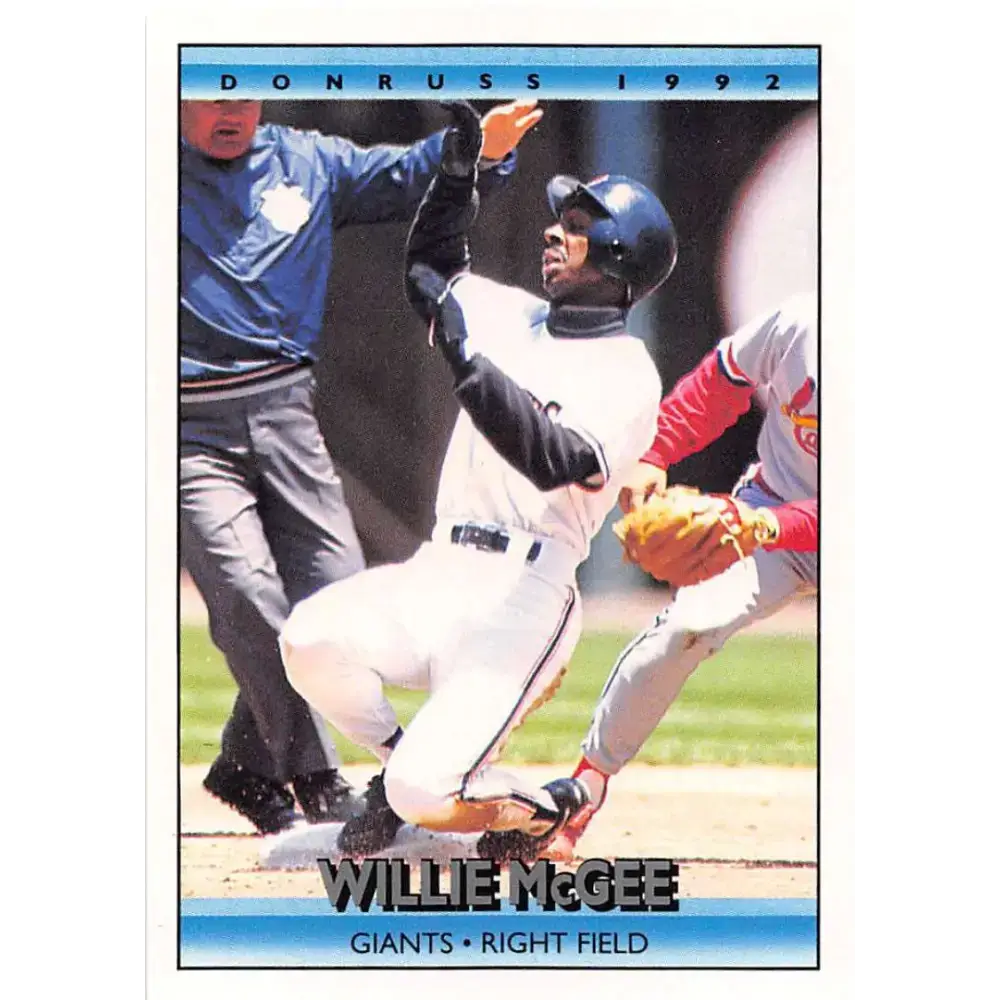 1992 Donruss #60 Willie McGee NM-MT San Francisco Giants Baseball Card - Baseball Card Single