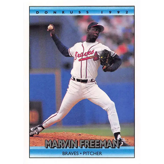 1992 Donruss #603 Marvin Freeman NM-MT Atlanta Braves Baseball Card - Baseball Card Single