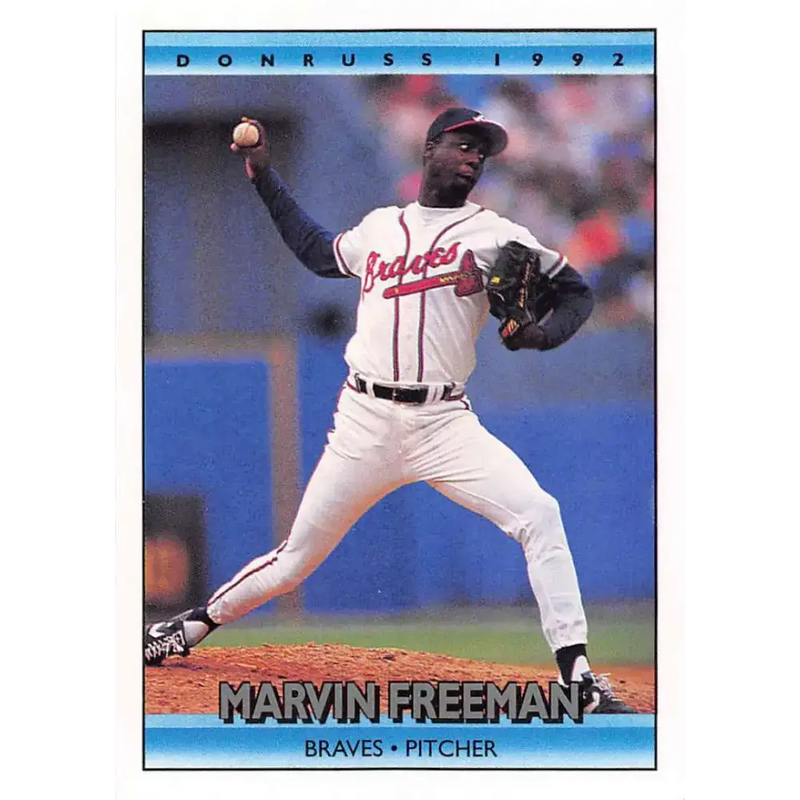 1992 Donruss #603 Marvin Freeman NM-MT Atlanta Braves Baseball Card - Baseball Card Single